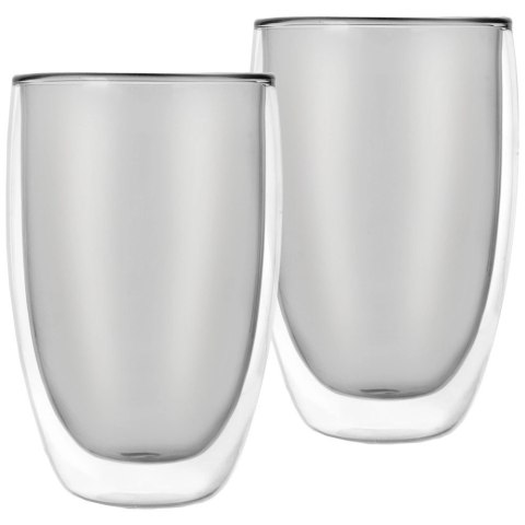 Szklanki termiczne z podwójną ścianką do kawy latte DOUBLE 460 ml 2 szt. Szklanki termiczne z podwójną ścianką do kawy latte DOUBLE 460 ml 2 szt.