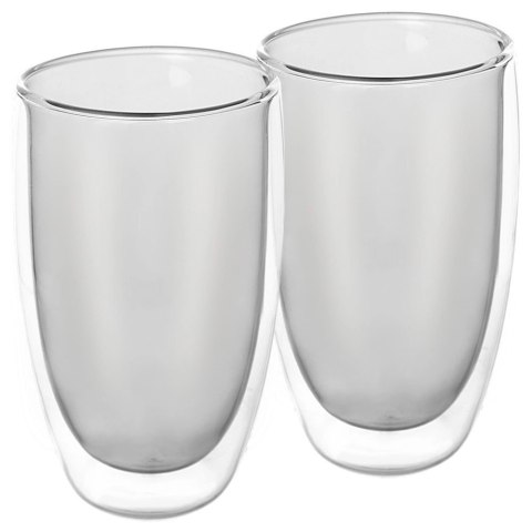 Szklanki termiczne z podwójną ścianką do kawy latte DOUBLE 460 ml 2 szt. Szklanki termiczne z podwójną ścianką do kawy latte DOUBLE 460 ml 2 szt.