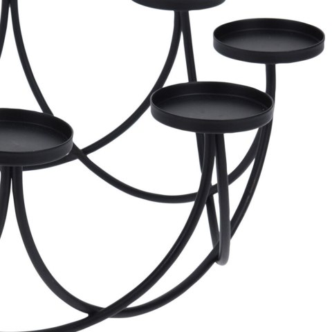 Świecznik na 8 tealight podstawka pod świeczkę metalowy czarny matowy loft 8 sztuk Świecznik na 8 tealight podstawka pod świeczkę metalowy czarny matowy loft 8 sztuk