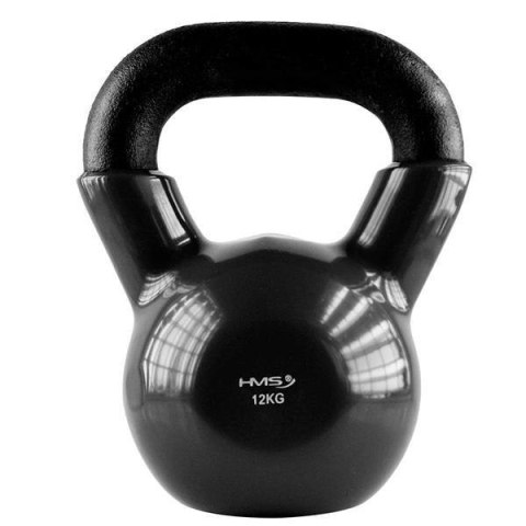 KNV12 BLACK KETTLEBELL ŻELIWNY POKRYTY WINYLEM HMS KNV12 BLACK KETTLEBELL ŻELIWNY POKRYTY WINYLEM HMS