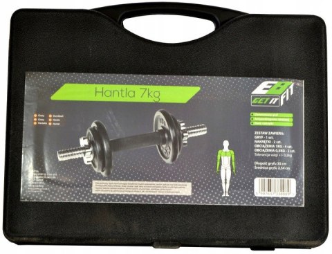 HANTLA ŻELIWNA 7 KG WALIZKA EB FIT HANTLA ŻELIWNA 7 KG WALIZKA EB FIT