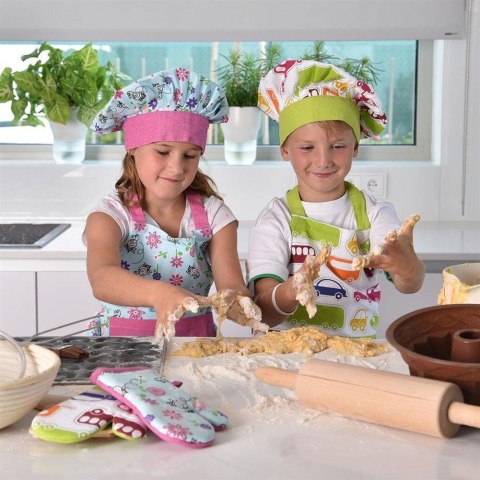 FARTUCH KUCHENNY RĘKAWICKA CZAPKA 3 ELEMENTY FARTUCH KUCHENNY RĘKAWICKA CZAPKA 3 ELEMENTY