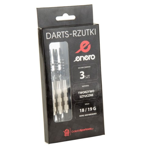 RZUTKI LOTKI PLASTIKOWE DO DARTA KPL 3SZT ENERO czarne RZUTKI LOTKI PLASTIKOWE DO DARTA KPL 3SZT ENERO czarne
