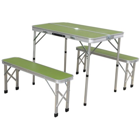 STOLIK TURYSTYCZNY SKŁADANY 90X60X70 CM I 2 ŁAWKI 87X23X39 CM STOLIK TURYSTYCZNY SKŁADANY 90X60X70 CM I 2 ŁAWKI 87X23X39 CM
