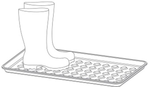 OCIEKACZ PODSTAWKA POD BUTY DRY PAD CZARNY OCIEKACZ PODSTAWKA POD BUTY DRY PAD CZARNY