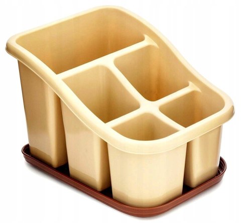 Ociekacz na sztućce 5 komorowy 200x150x130 mm Ociekacz na sztućce 5 komorowy 200x150x130 mm