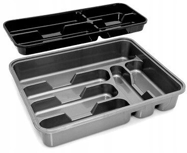 Wkład do szuflady dwupoziomowy 386x312x70mm Wkład do szuflady dwupoziomowy 386x312x70mm