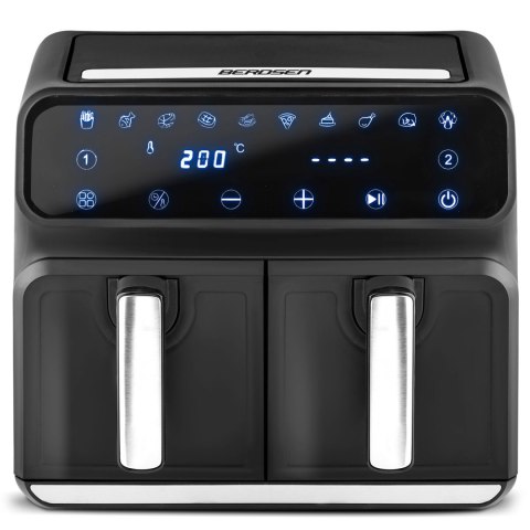 Frytkownica beztłuszczowa Air fryer BD-653 czarno-srebrna Berdsen