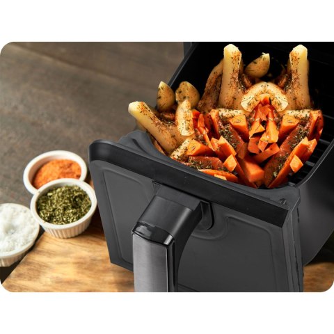 Frytkownica beztłuszczowa Air fryer BD-653 czarno-srebrna Berdsen