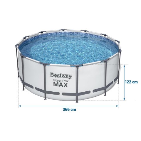 Basen ogrodowy stelażowy 366 x 122 cm 18w1 Bestway 56420 Bestway