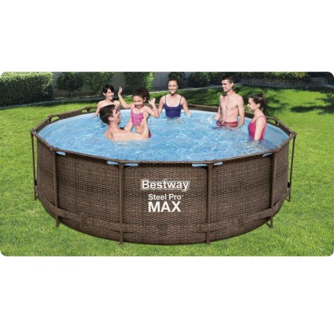 Basen ogrodowy stelażowy 366 x 100 cm 18w1 Bestway 56709 Bestway