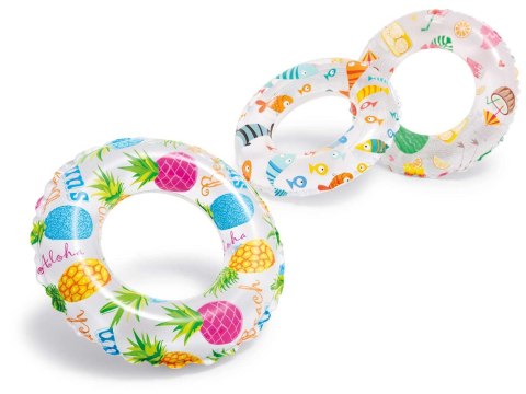 Koło do pływania trzy wzory 51 cm INTEX 59230 ananas Intex