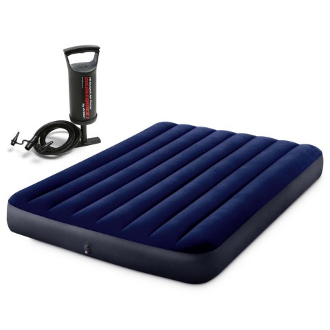 Materac dmuchany 191x137x25 cm z pompką tłokową INTEX 64758 Intex Materac dmuchany 191x137x25 cm z pompką tłokową INTEX 64758 Intex