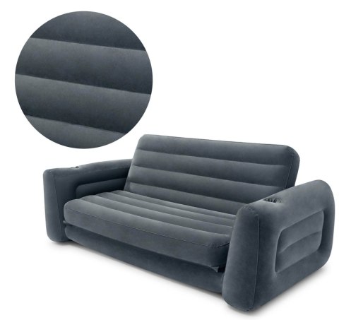 Sofa materac welurowy 2w1 + pompka INTEX 66552-66640 Intex Sofa materac welurowy 2w1 + pompka INTEX 66552-66640 Intex