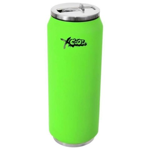 Kubek termiczny termos bidon neonowy zielony PUSZKA 500 ml