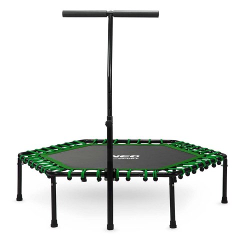 Trampolina fitness z uchwytem 127 cm Neo-Sport - sześciokątna zielona Neo-Sport