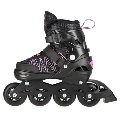 NH11912 A 2w1 BLACK/PINK ROZM. L(39-42) ŁYŻWOROLKI Z WYM. PŁ. HOKEJOWĄ NILS EXTREME NILS EXTREME