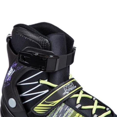 NA1206 CZARNO-ZIELONE ROZM. 41 ŁYŻWOROLKI NILS EXTREME NILS EXTREME