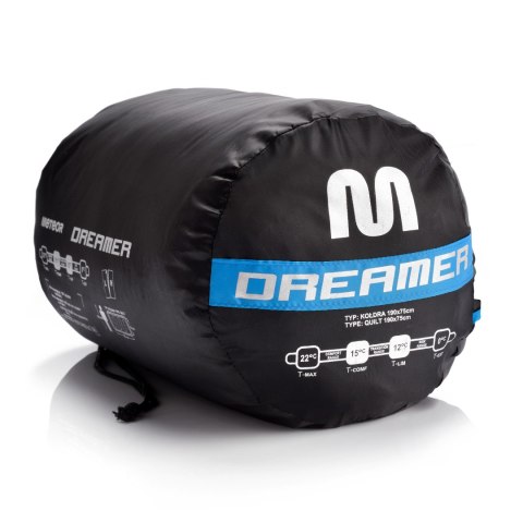 Śpiwór Meteor Dreamer R niebieski/czarny Meteor