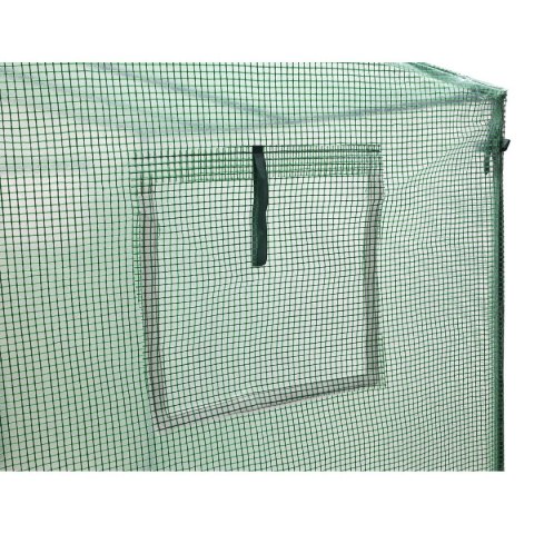 SZKLARNIA DO POMIDORÓW OGÓRKÓW 200x77x168-150CM PE ZIELONA Saska Garden