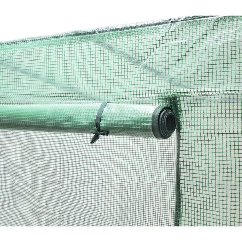 SZKLARNIA DO POMIDORÓW OGÓRKÓW 200x77x168-150CM PE ZIELONA Saska Garden