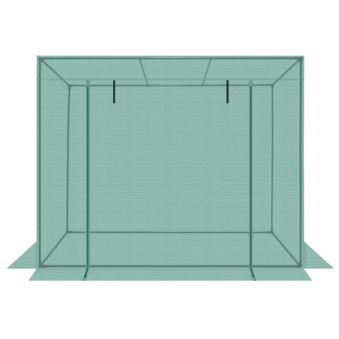 SZKLARNIA DO POMIDORÓW OGÓRKÓW 200x77x168-150CM PE ZIELONA Saska Garden