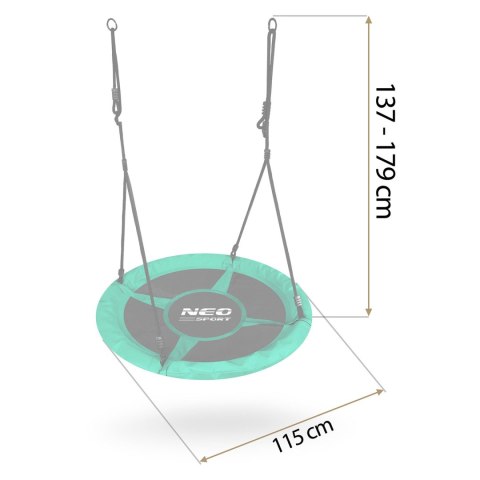 Huśtawka bocianie gniazdo Neo-Sport Swingo 110 cm Neo-Sport