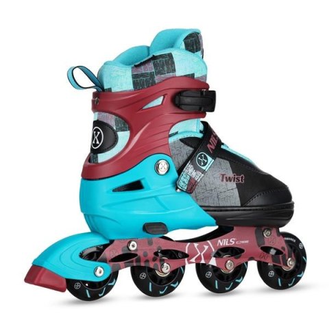 NA13810 ŁYŻWOROLKI TWIST NIEBIESKIE ROZM. M(35-38) NILS EXTREME NILS EXTREME NA13810 ŁYŻWOROLKI TWIST NIEBIESKIE ROZM. M(35-38) NILS EXTREME NILS EXTREME