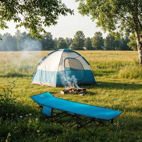 NC2701 ŁÓŻKO POLOWE NIEBIESKIE 188 CM NILS CAMP NILS CAMP
