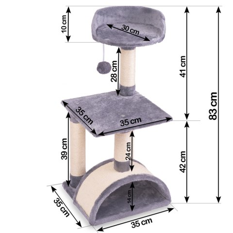 Drapak dla kota 83 cm DR-255 Pethaus z myszką Pethaus Drapak dla kota 83 cm DR-255 Pethaus z myszką Pethaus