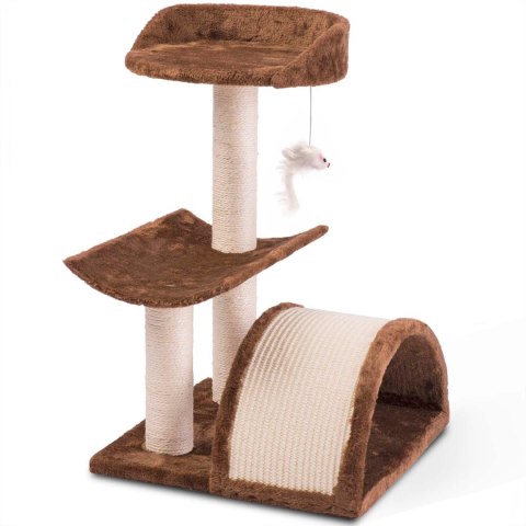 Drapak, domek dla kota 58 cm DR-254 brązowy Pethaus Pethaus Drapak, domek dla kota 58 cm DR-254 brązowy Pethaus Pethaus