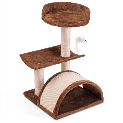 Drapak, domek dla kota 58 cm DR-254 brązowy Pethaus Pethaus Drapak, domek dla kota 58 cm DR-254 brązowy Pethaus Pethaus