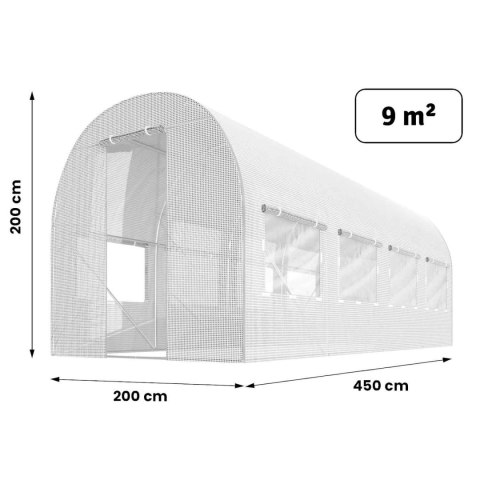 Folia na tunel ogrodowy 2x4,5m (9m2) biała Plonos Plonos Folia na tunel ogrodowy 2x4,5m (9m2) biała Plonos Plonos