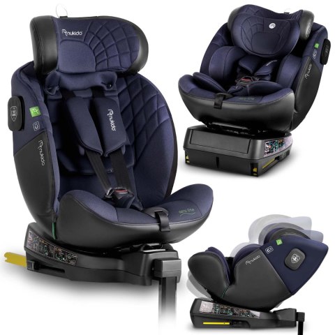 Fotelik samochodowy Nukido Aero Line czarno-granatowy 0-36 kg ISOFIX Nukido