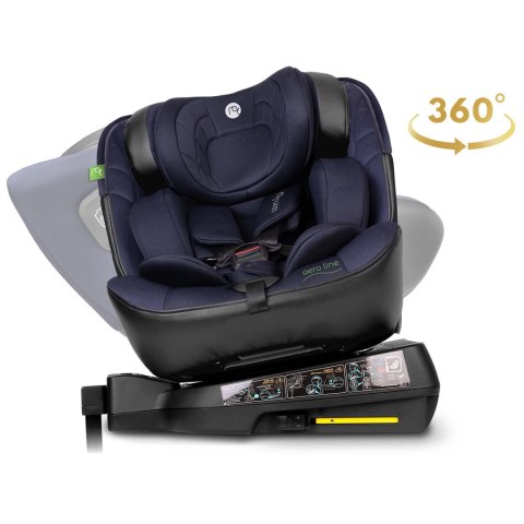 Fotelik samochodowy Nukido Aero Line czarno-granatowy 0-36 kg ISOFIX Nukido