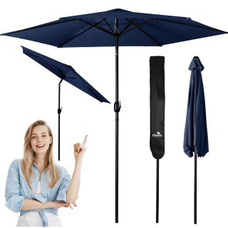 Parasol ogrodowy składany 6 segmentowy 300 cm z pokrowcem Plonos PL-884 Plonos
