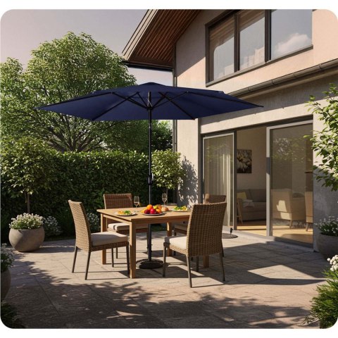 Parasol ogrodowy składany 6 segmentowy 300 cm z pokrowcem Plonos PL-884 Plonos