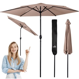 Parasol ogrodowy składany 6 segmentowy 300 cm z pokrowcem Plonos PL-884 Plonos