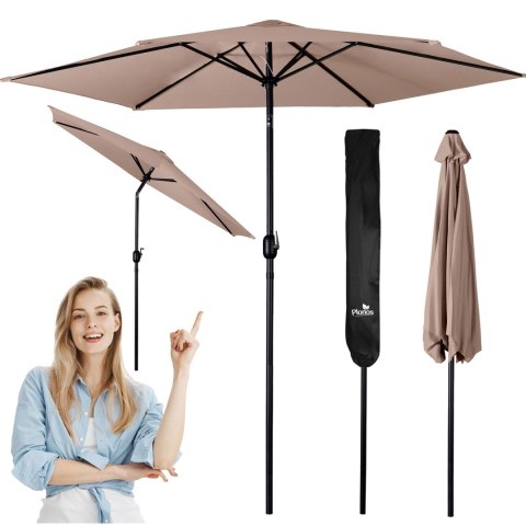Parasol ogrodowy składany 6 segmentowy 300 cm z pokrowcem Plonos PL-884 Plonos
