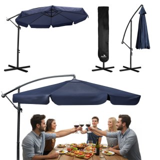 Parasol ogrodowy składany 8 segmentowy 350 cm z pokrowcem Plonos PL-881 Plonos