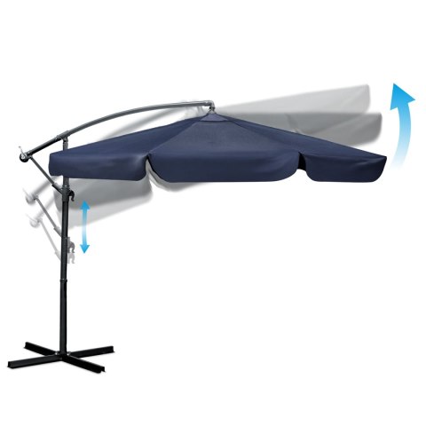 Parasol ogrodowy składany 8 segmentowy 350 cm z pokrowcem Plonos PL-881 Plonos