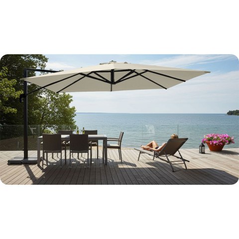 Parasol ogrodowy składany 8 segmentowy 420 cm z pokrowcem Plonos PL-883 Plonos