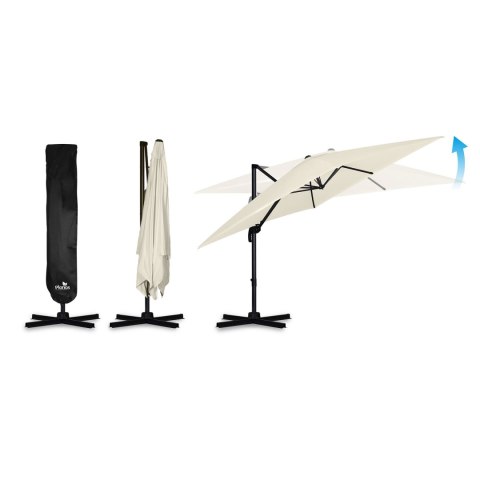 Parasol ogrodowy składany 8 segmentowy 420 cm z pokrowcem Plonos PL-883 Plonos