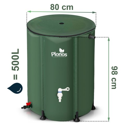 Zbiornik na deszczówkę 500 l Plonos PL-521 Plonos