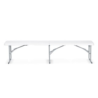 Ławka ogrodowa składana 180 cm Plonos biała Plonos