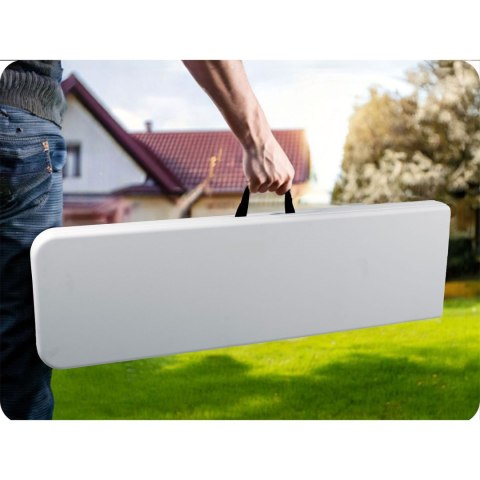 Ławka ogrodowa składana 180 cm Plonos biała Plonos