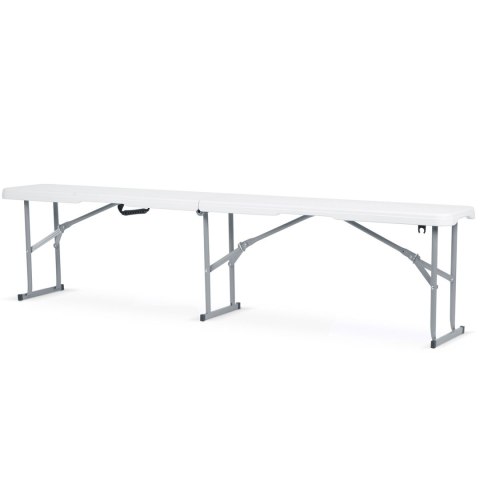 Ławka ogrodowa składana 180 cm Plonos biała Plonos