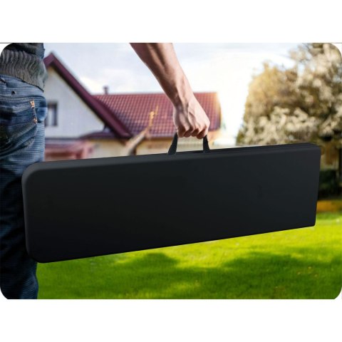 Ławka ogrodowa składana 180 cm Plonos czarna Plonos