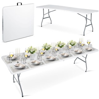 Stół ogrodowy składany 244 cm Plonos biały Plonos