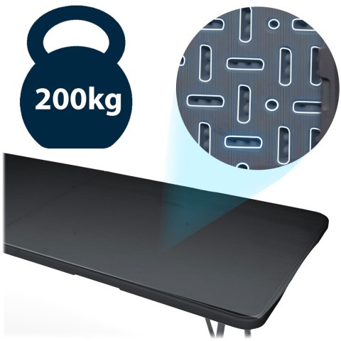 Stół ogrodowy składany 244 cm Plonos czarny Plonos